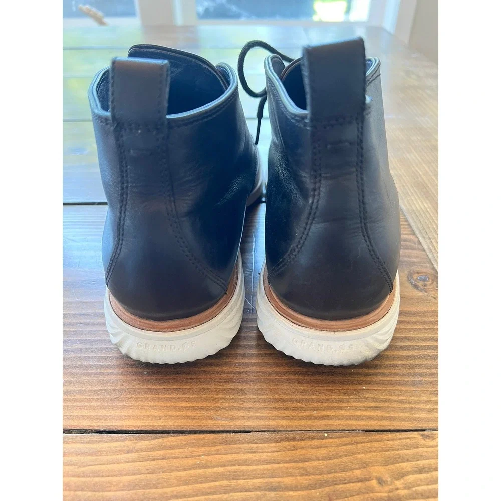 Cole Haan Zerogrand Mens Black Leather Chukka Boots C25585 Size 10M